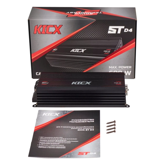 KICX ST D4 – Kompaktowy 4-kanałowy wzmacniacz klasy D do systemów Car Audio